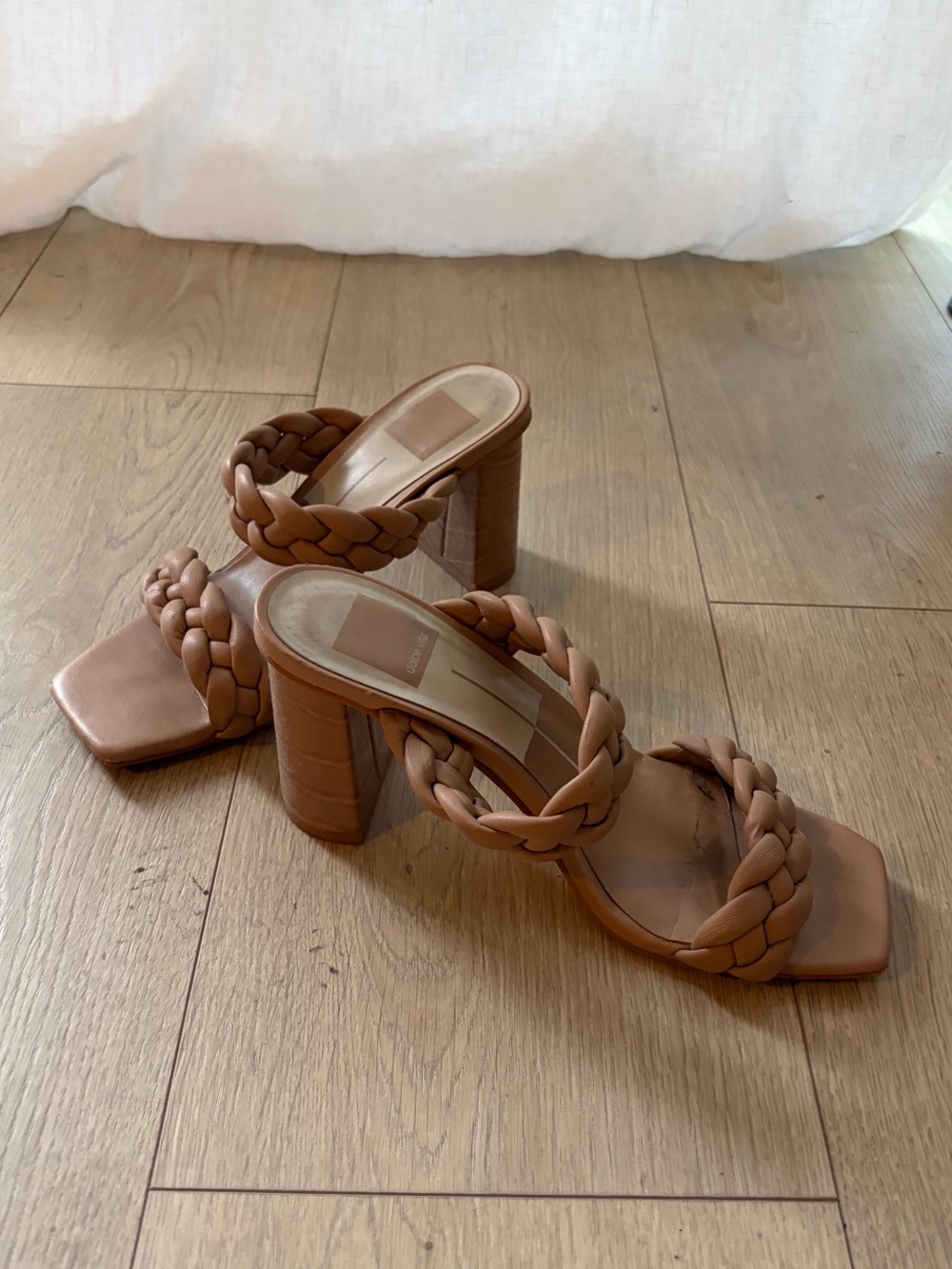Dolce Vita Tan Braided Heels size 6.5
